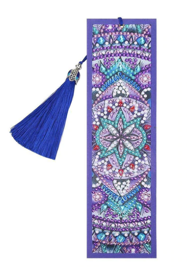 Bookmark Purple Mandala - Diamond Art kit