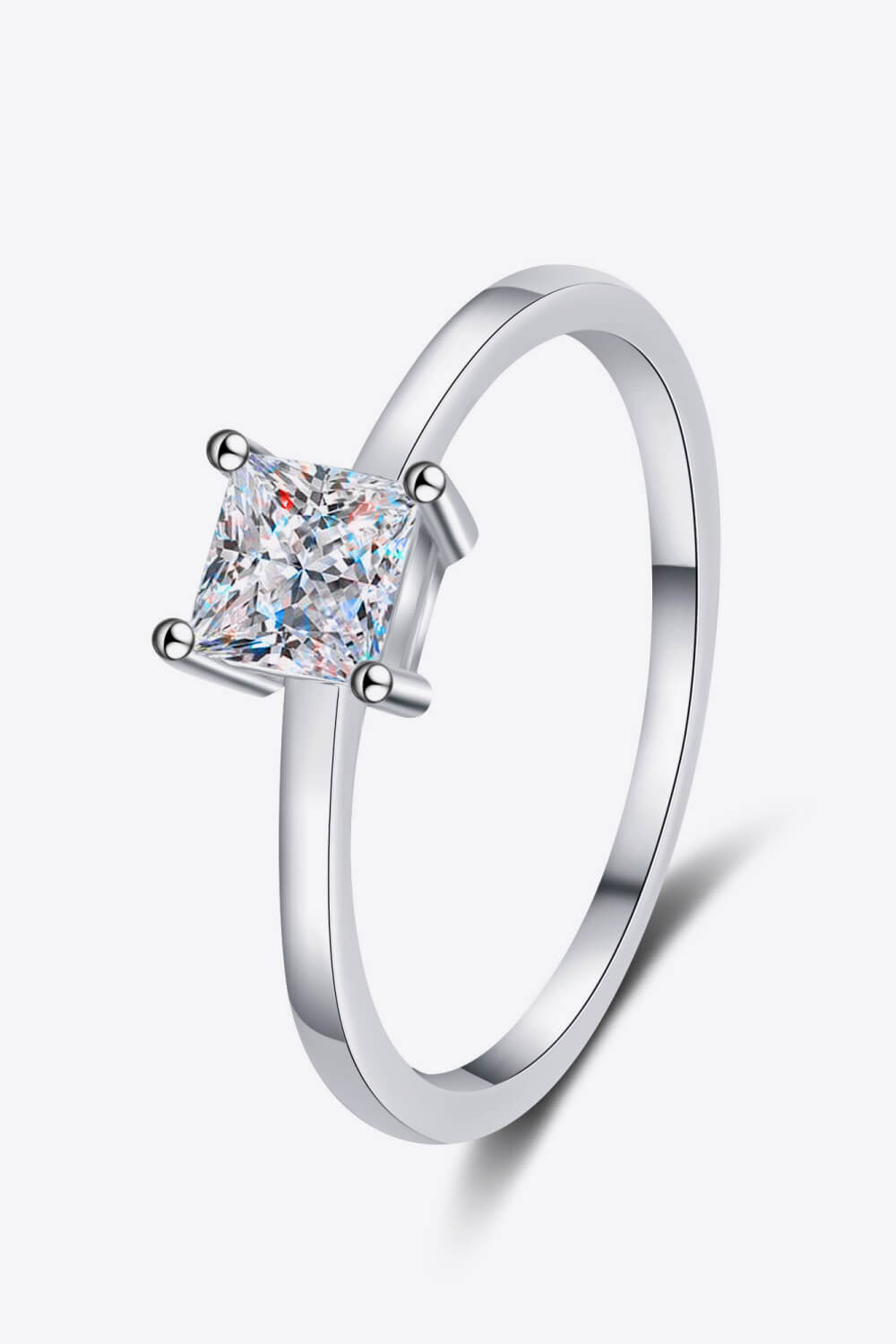925 Sterling Silver Moissanite Solitaire Ring  (PREORDER)