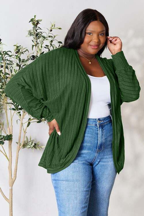 Basic Bae Ribbed Cocoon Cardigan