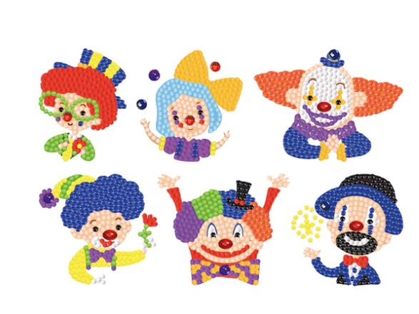 Stickers Clowns - Diamond Art kit