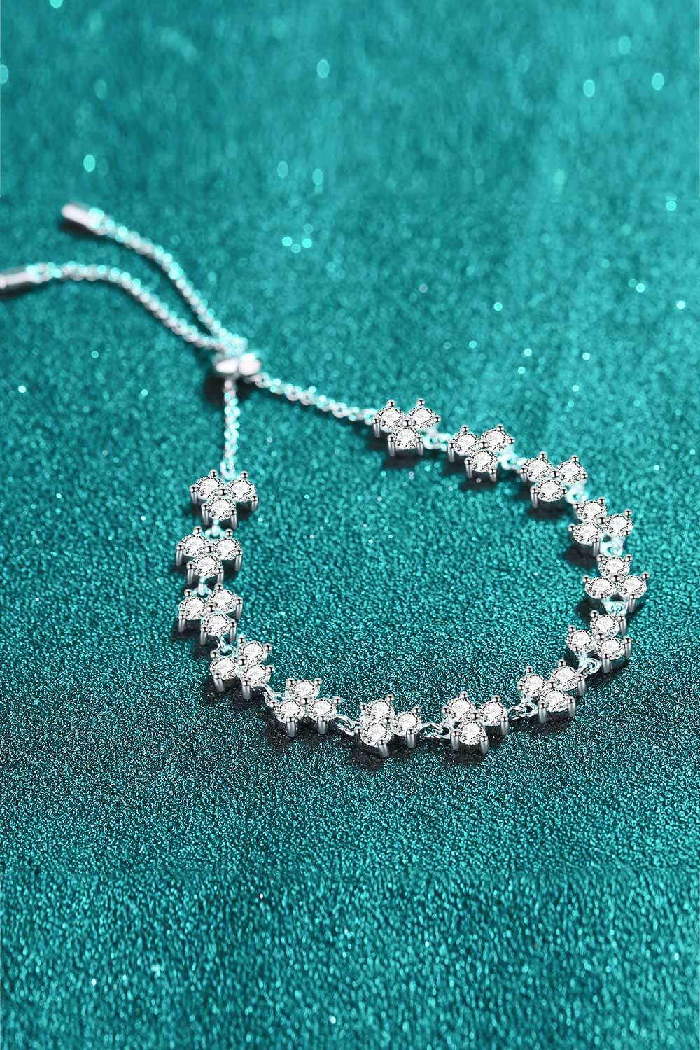 4.2 Carat Adjustable Moissanite Bracelet