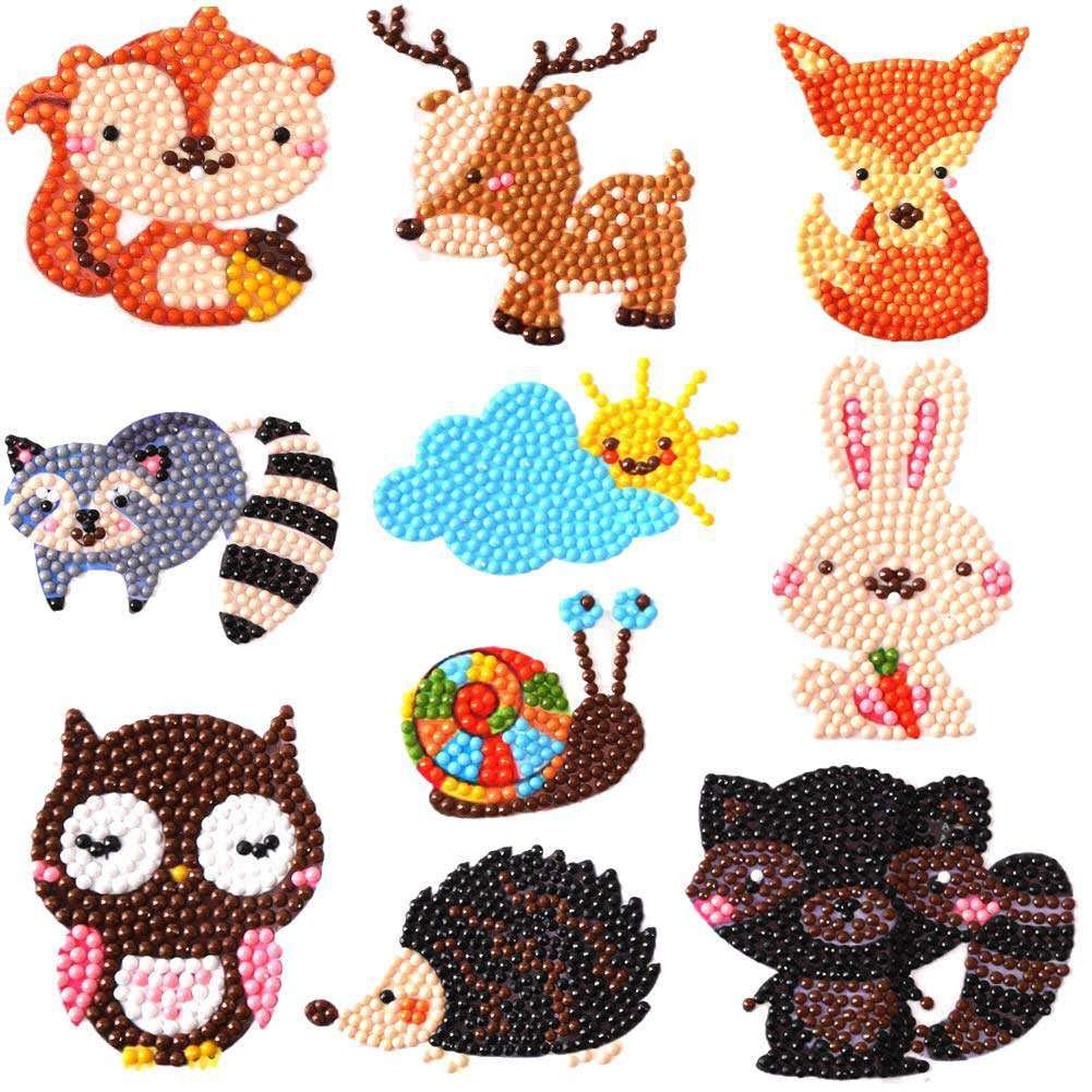 Forest Animal Stickers - Diamond Painting Bling Art