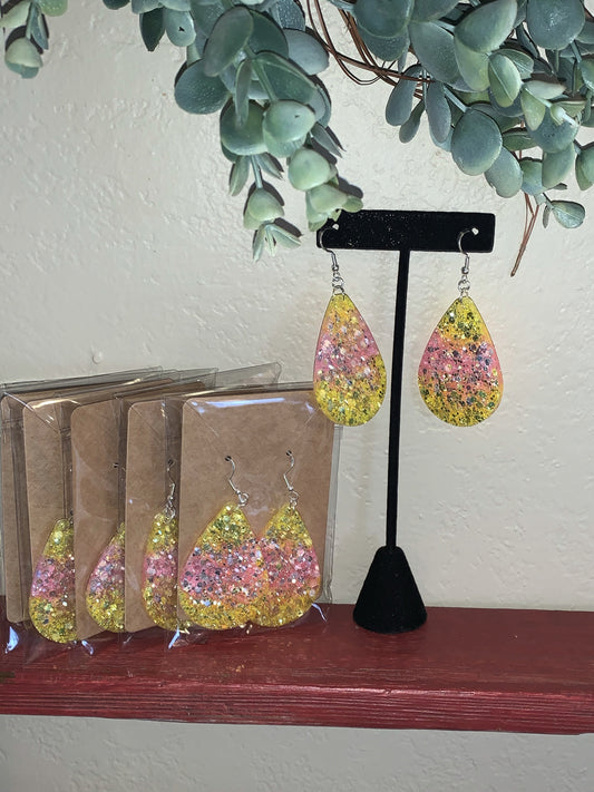 Spring Bling Teardrop Earrings RTS