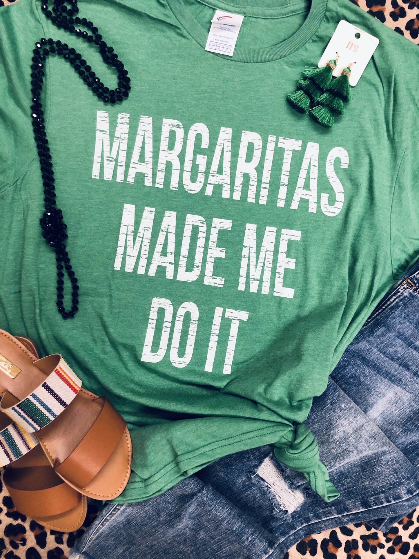 Margaritas Made Me Do It graphic tee