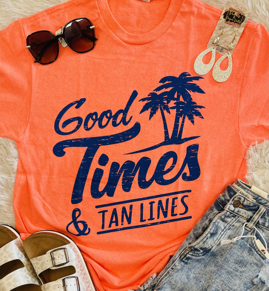 Good Times & Tan Lines - graphic tee